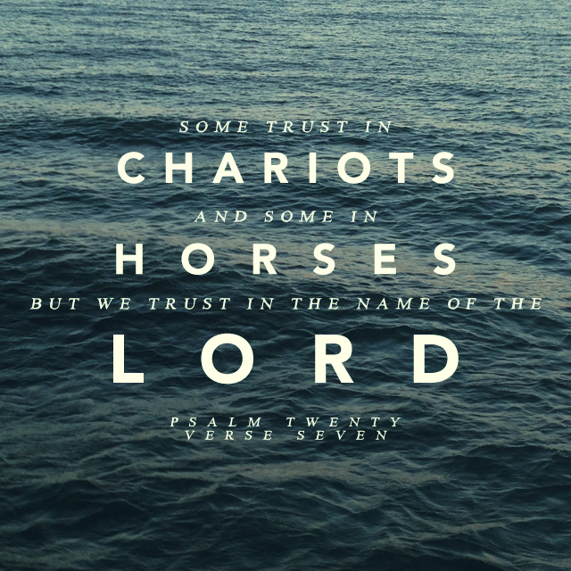 Trust, Chariots and Horses…