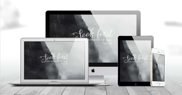 Seek First Matt 6:33 Wallpaper Freebie Cover