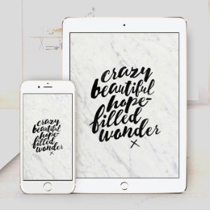 Hope-Filled Wonder - Tablet and Phone Wallpaper Download