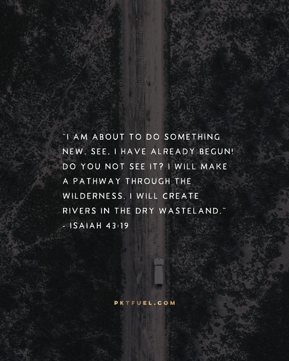 Something New – The New Thing Series – Part 1 - Pocket Fuel on Isaiah 43:19